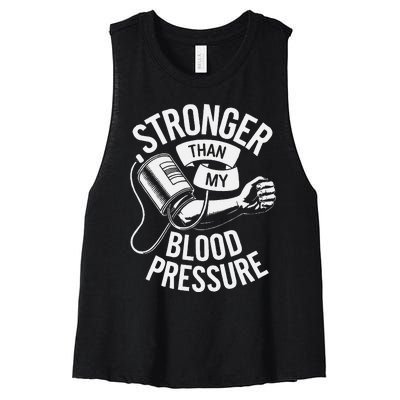 Pulmonary Hypertension Awareness High Blood Pressure Women's Racerback Cropped Tank