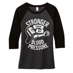 Pulmonary Hypertension Awareness High Blood Pressure Women's Tri-Blend 3/4-Sleeve Raglan Shirt