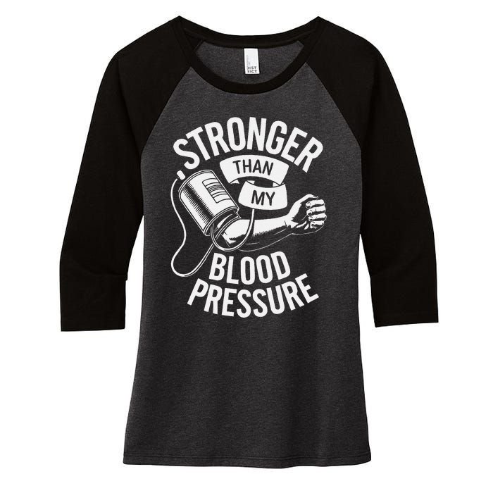 Pulmonary Hypertension Awareness High Blood Pressure Women's Tri-Blend 3/4-Sleeve Raglan Shirt