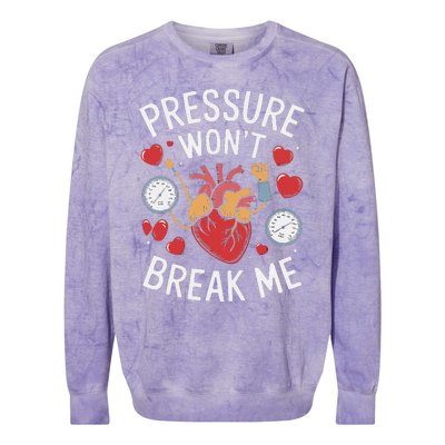 Pulmonary Hypertension Awareness High Blood Pressure Colorblast Crewneck Sweatshirt