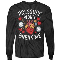 Pulmonary Hypertension Awareness High Blood Pressure Tie-Dye Long Sleeve Shirt