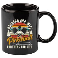 Pickleball Husband And Wife 11oz C Handle Ceramic Mug