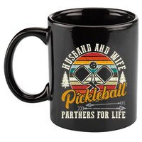 Pickleball Husband And Wife 11oz C Handle Ceramic Mug