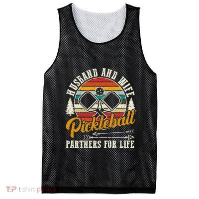 Pickleball Husband And Wife Mesh Reversible Basketball Jersey Tank