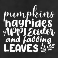 Pumpkins Hayrides Apple Cider And Falling Leaves 7 Panel Mesh Trucker Snapback Hat