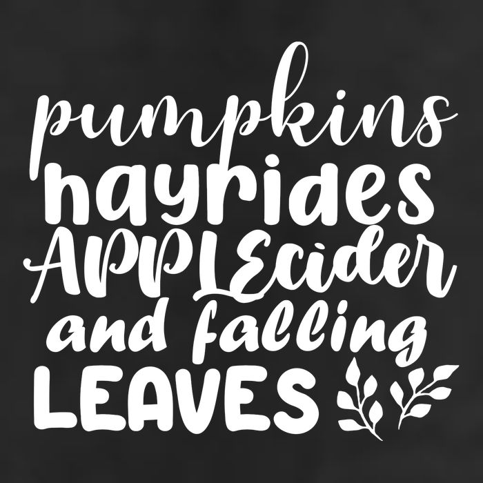Pumpkins Hayrides Apple Cider And Falling Leaves 7 Panel Mesh Trucker Snapback Hat