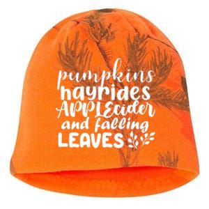 Pumpkins Hayrides Apple Cider And Falling Leaves Kati - Camo Knit Beanie