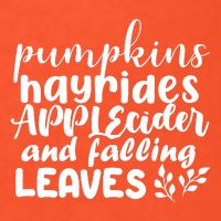 Pumpkins Hayrides Apple Cider And Falling Leaves Kids T-Shirt
