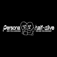 Persona Halfalive Are You Looking Or Are You Seeing Drawstring Bag