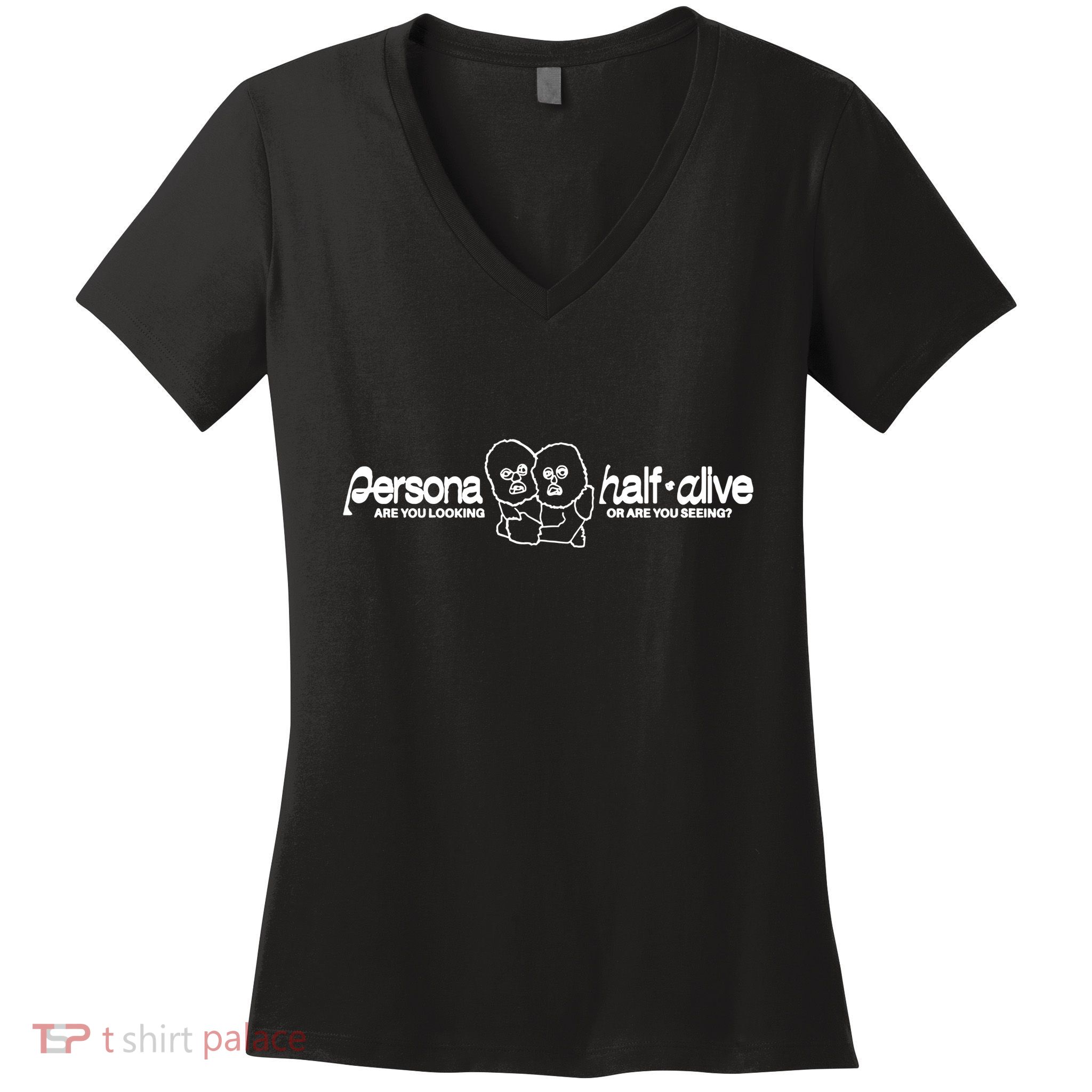 Persona Halfalive Are You Looking Or Are You Seeing Women's V-Neck T-Shirt