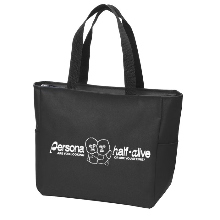 Persona Halfalive Are You Looking Or Are You Seeing Zip Tote Bag