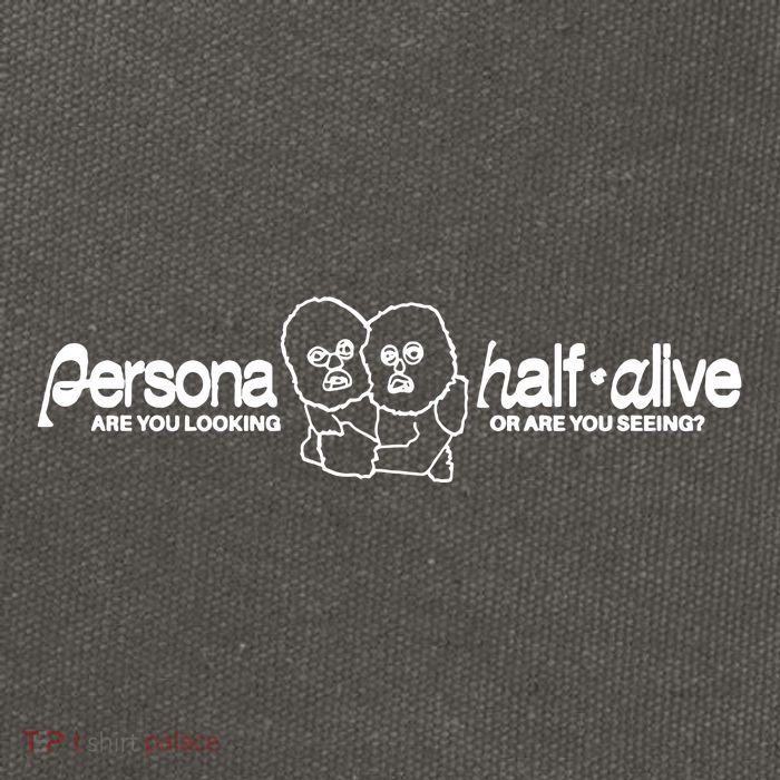 Persona Halfalive Are You Looking Or Are You Seeing Cotton Canvas Backpack