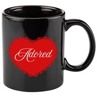 Paris Hilton Adored Heart 11oz C Handle Ceramic Mug