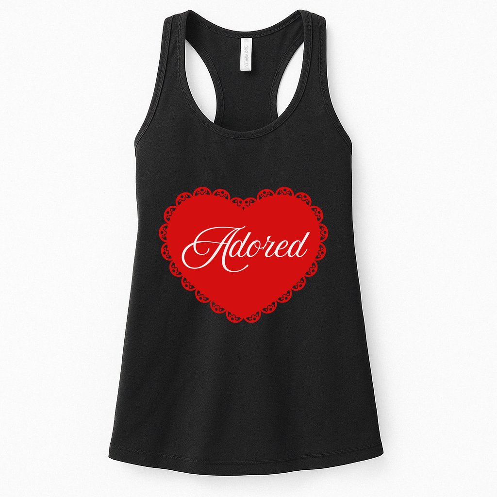 Paris Hilton Adored Heart Womens Tank Top