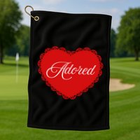 Paris Hilton Adored Heart Golf Towel