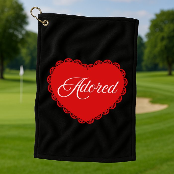 Paris Hilton Adored Heart Golf Towel