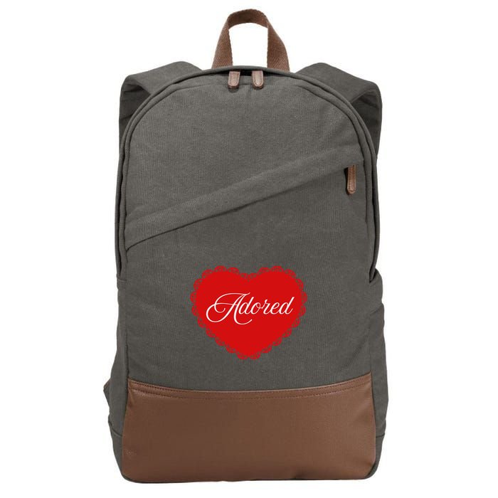 Paris Hilton Adored Heart Cotton Canvas Backpack