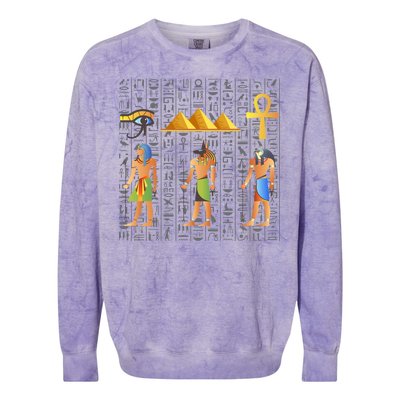 Pharaoh Egyptian Colorblast Crewneck Sweatshirt