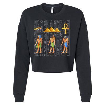 Pharaoh Egyptian Cropped Pullover Crew