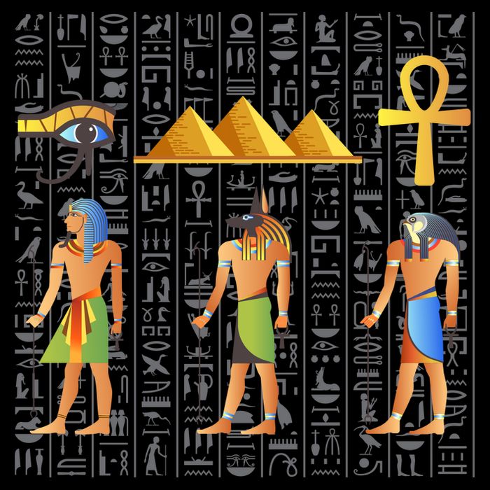 Pharaoh Egyptian Cropped Pullover Crew