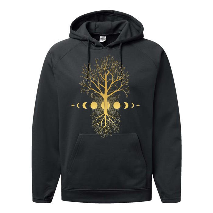 Phases Of The Moon Roots Performance Fleece Hoodie