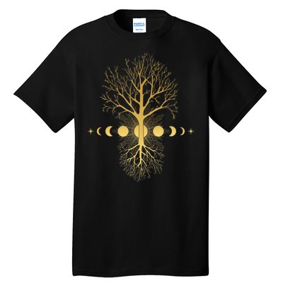 Phases Of The Moon Roots Tall T-Shirt