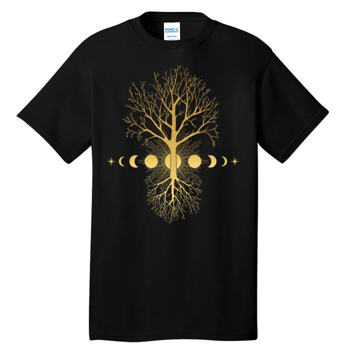 Phases Of The Moon Roots Tall T-Shirt