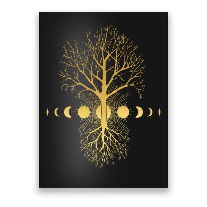 Phases Of The Moon Roots Poster