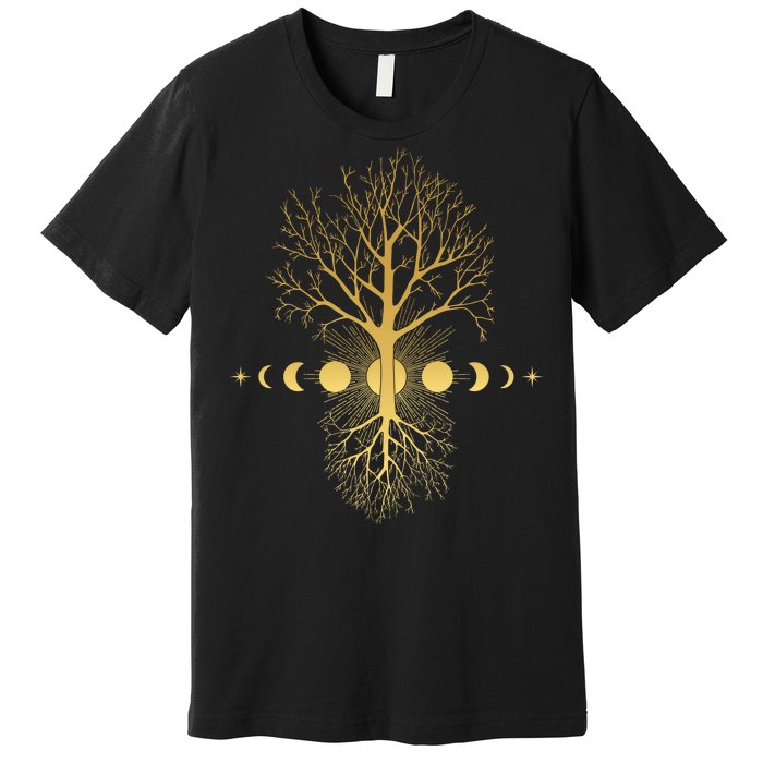 Phases Of The Moon Roots Premium T-Shirt