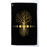 Phases Of The Moon Roots Golf Towel