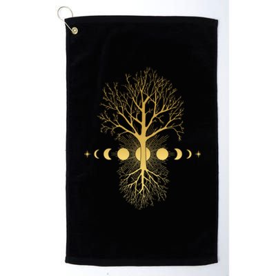 Phases Of The Moon Roots Platinum Collection Golf Towel