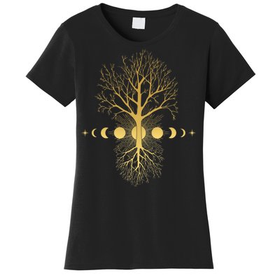 Phases Of The Moon Roots Women's T-Shirt