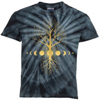 Phases Of The Moon Roots Kids Tie-Dye T-Shirt