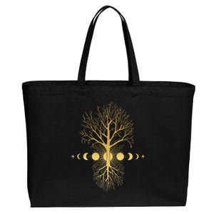 Phases Of The Moon Roots Cotton Canvas Jumbo Tote