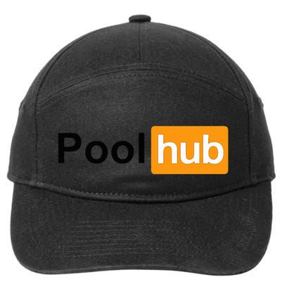 Pool Hub Billiards Pool Player 7-Panel Snapback Hat