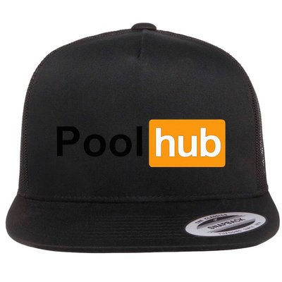 Pool Hub Billiards Pool Player Flat Bill Trucker Hat