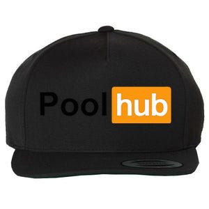 Pool Hub Billiards Pool Player Wool Snapback Cap