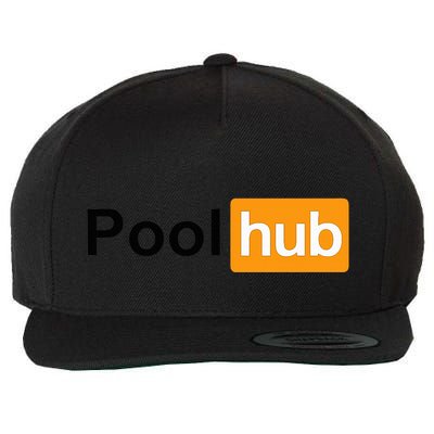 Pool Hub Billiards Pool Player Wool Snapback Cap