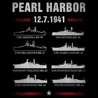Pearl Harbor Battleship Memorial Day December 7th 1941 Wwii Cute Gift Backpack