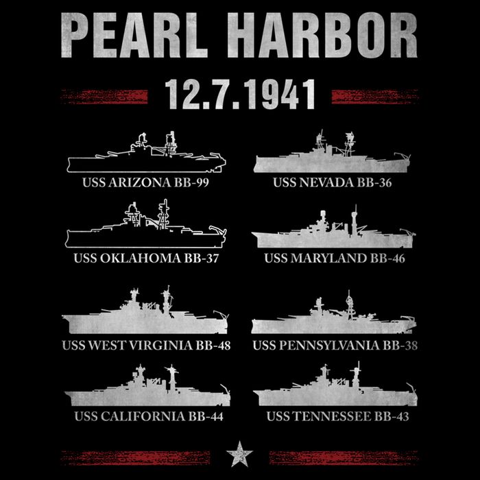 Pearl Harbor Battleship Memorial Day December 7th 1941 Wwii Cute Gift Backpack