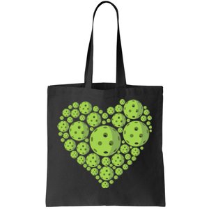 Pickleball Heartbeat Ball Sports Court Tournament Lover Tote Bag