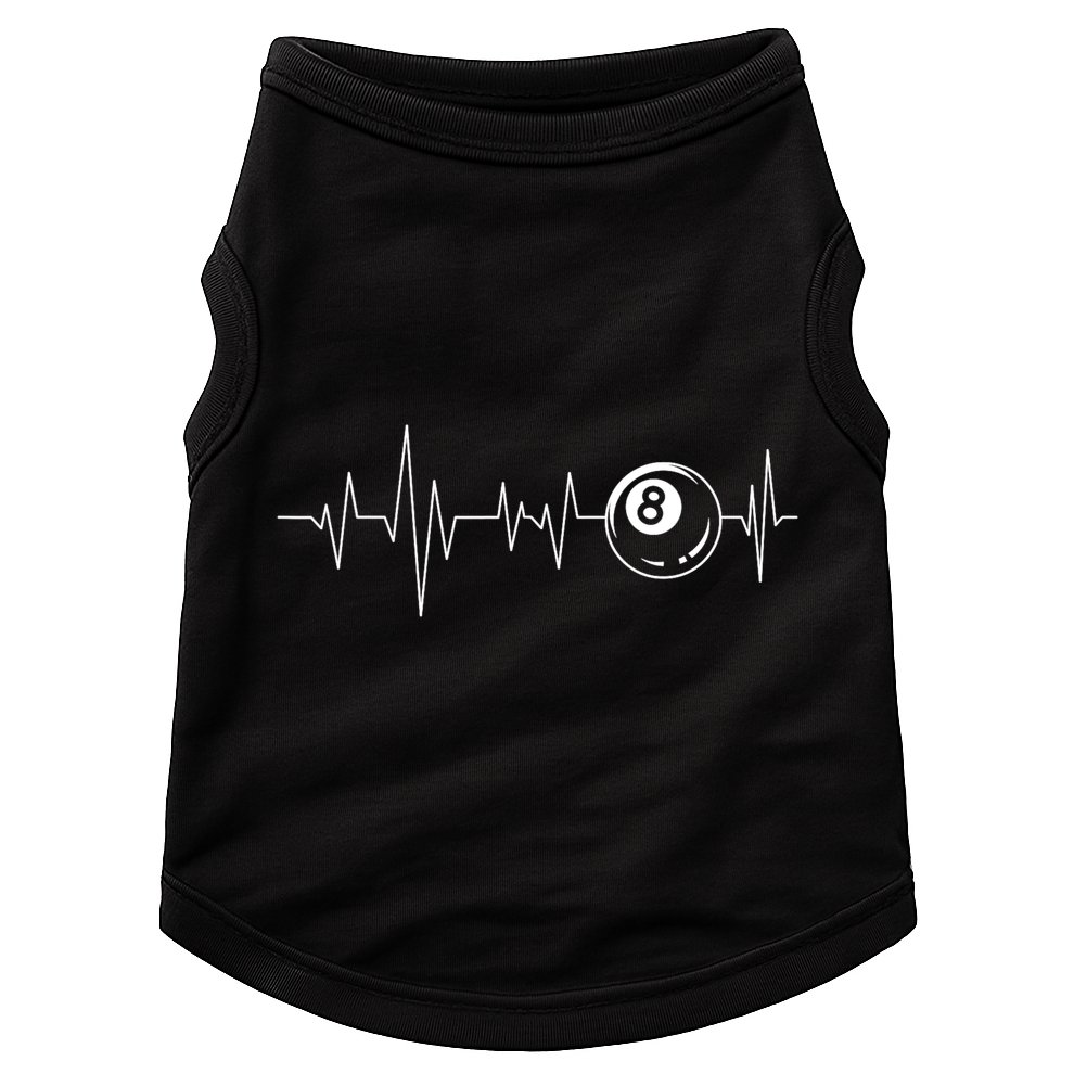 Pool Heartbeat Billiard Player Lover Sports Game Doggie Tank