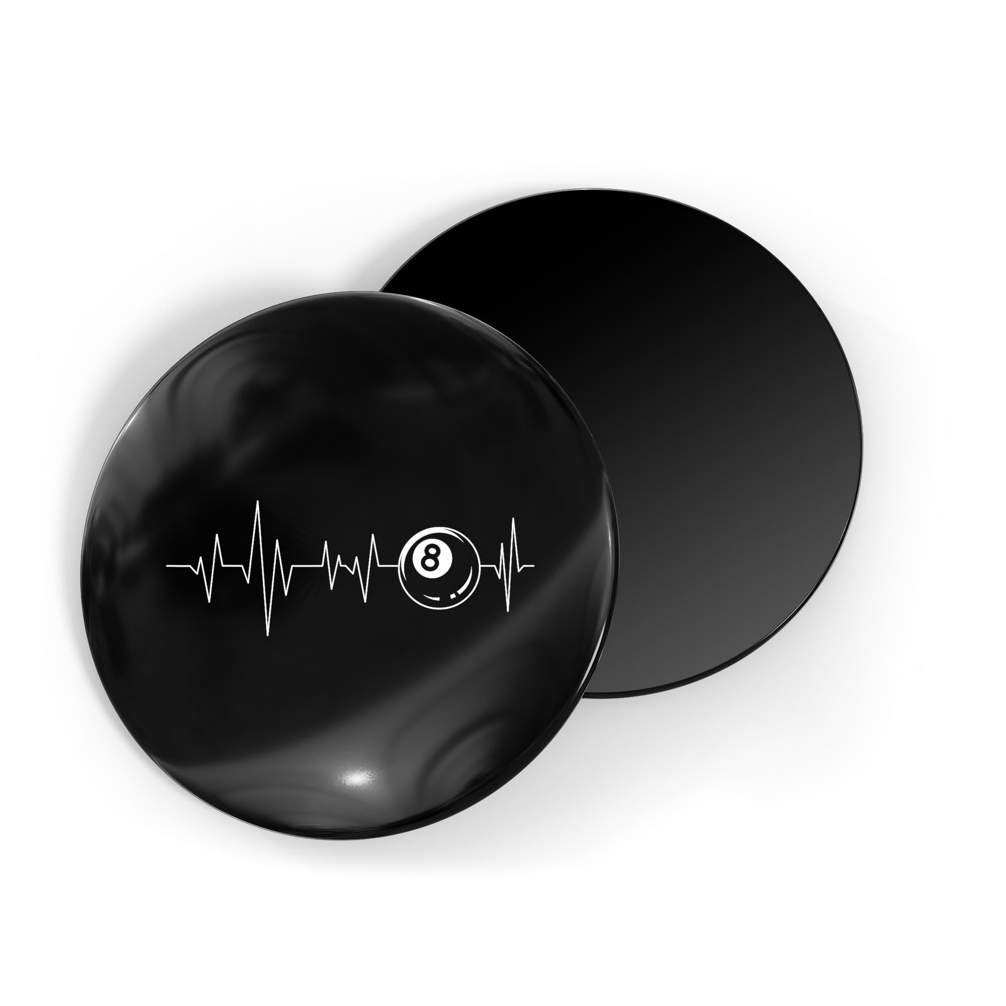 Pool Heartbeat Billiard Player Lover Sports Game Magnet