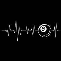 Pool Heartbeat Billiard Player Lover Sports Game Premium T-Shirt