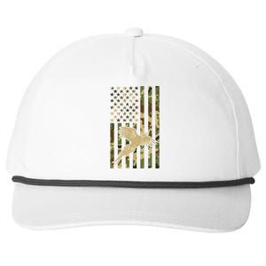 Pheasant Hunting Bird Hunter Hunting American Flag Camo Gift Snapback Five-Panel Rope Hat