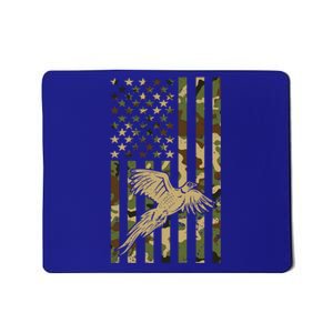 Pheasant Hunting Bird Hunter Hunting American Flag Camo Gift Mousepad