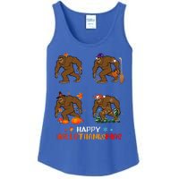 Ph Hallothanksmas Bigfoot Halloween Thanksgiving Christmas Ladies Essential Tank