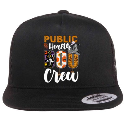 Public Health Boo Crew Halloween Matching Nurse Flat Bill Trucker Hat