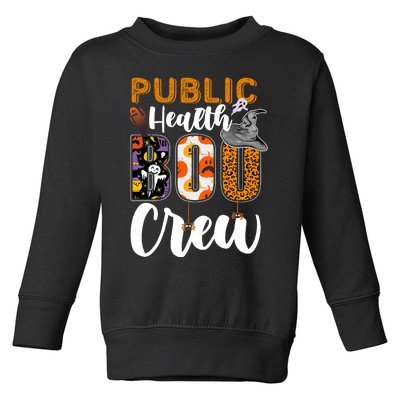 Public Health Boo Crew Halloween Matching Nurse Toddler Sweatshirt