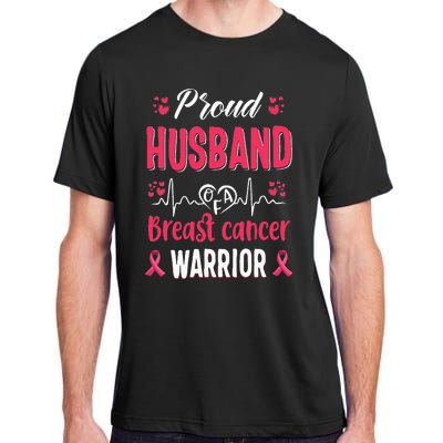 Proud Husband Breast Cancer Warrior Awareness Pink Ribbon Adult ChromaSoft Performance T-Shirt